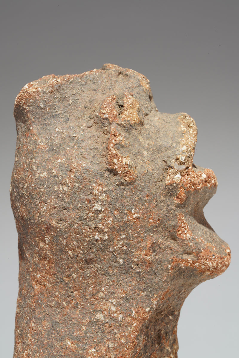 A fragmented terracotta bust