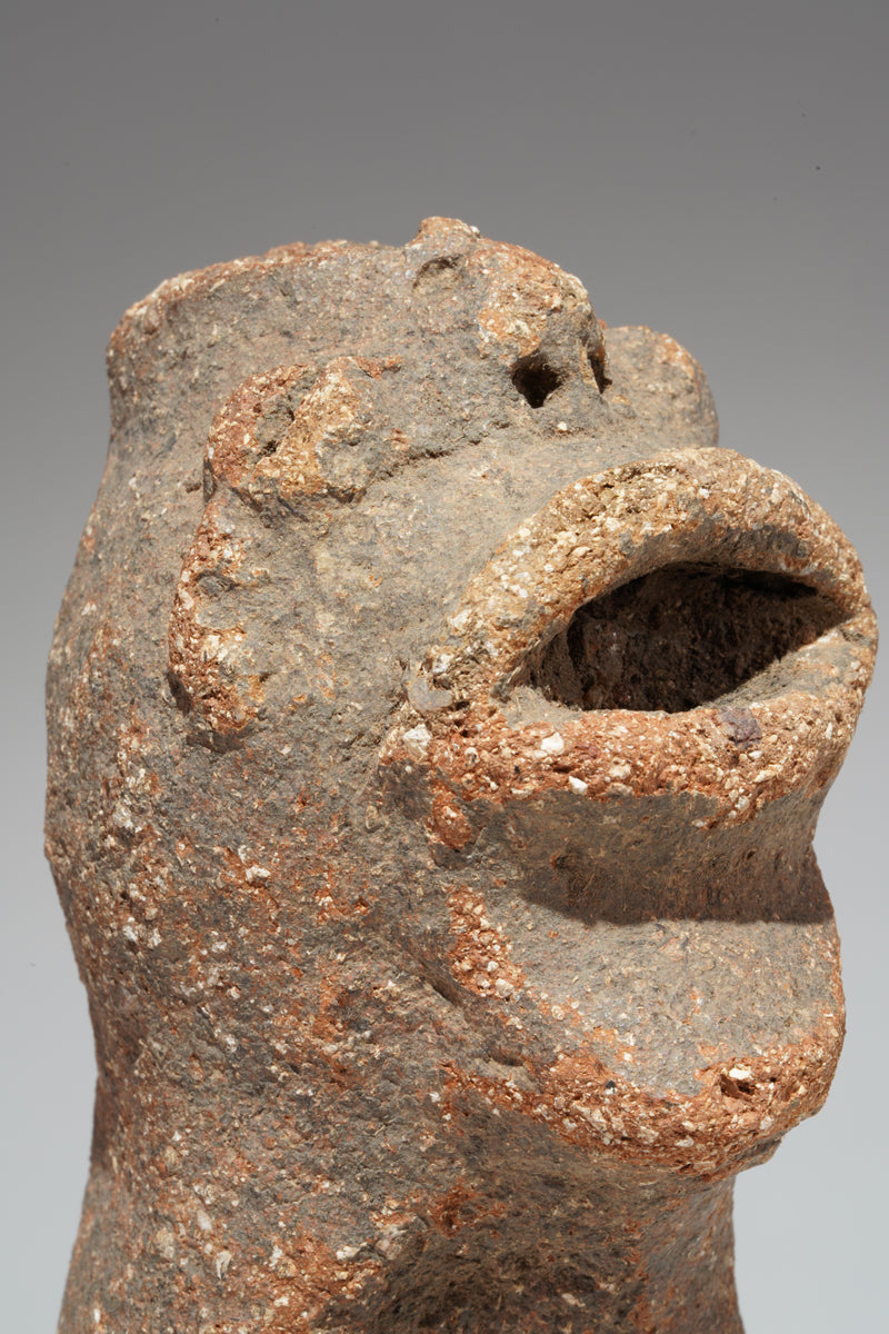 A fragmented terracotta bust