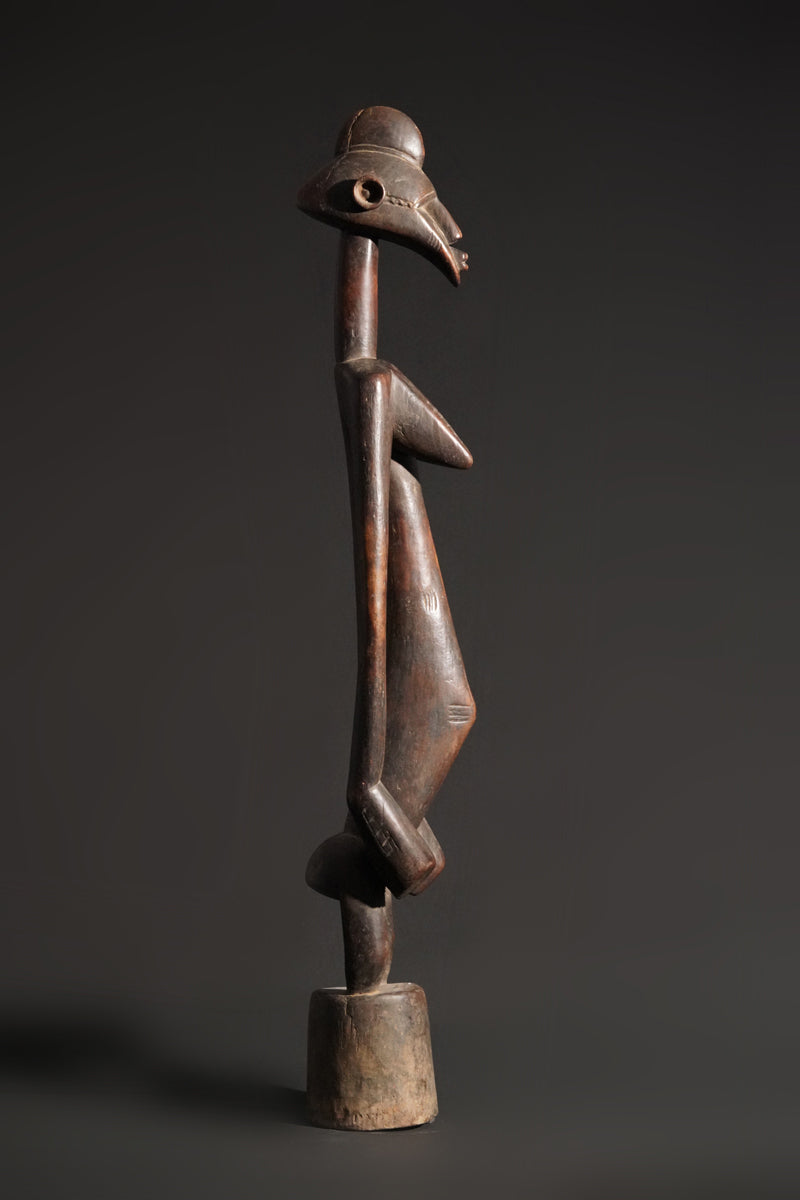 A high aged female Senufo Rhythm Pounder, called "Deblé