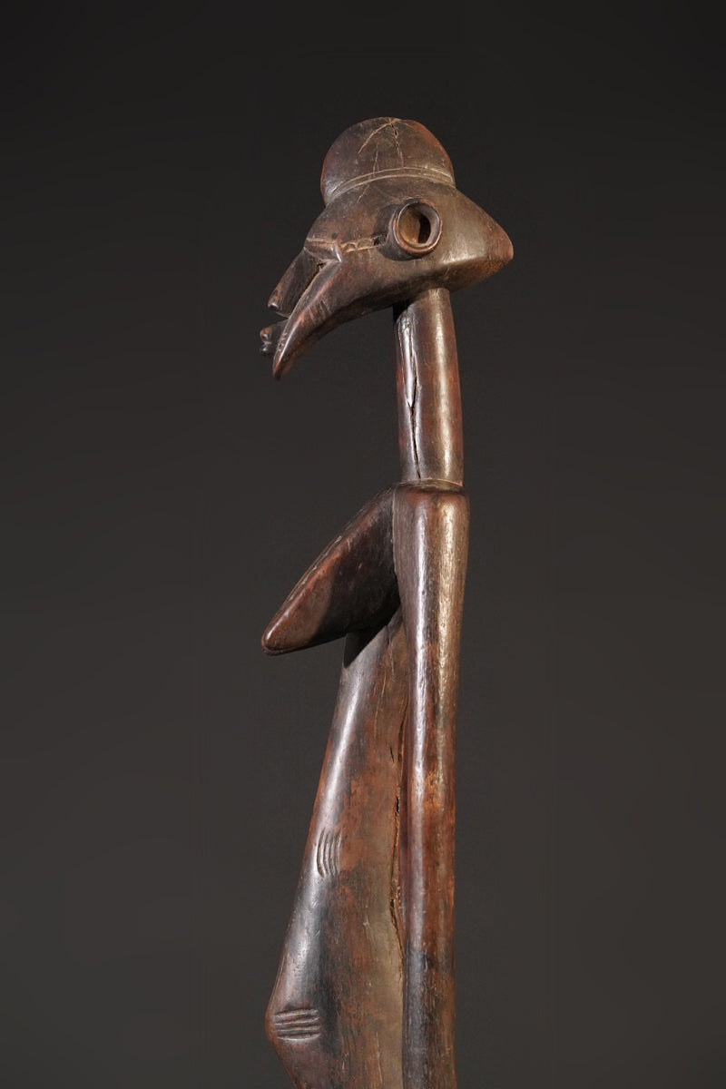 A high aged female Senufo Rhythm Pounder, called "Deblé