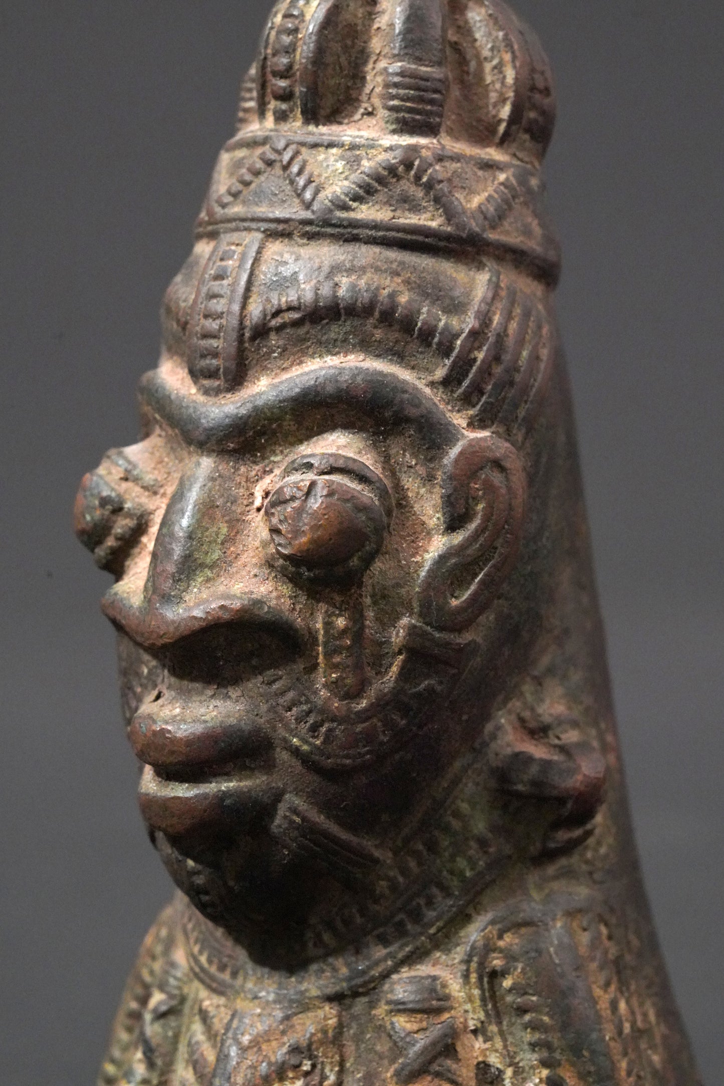 A Yoruba or Benin brass bell