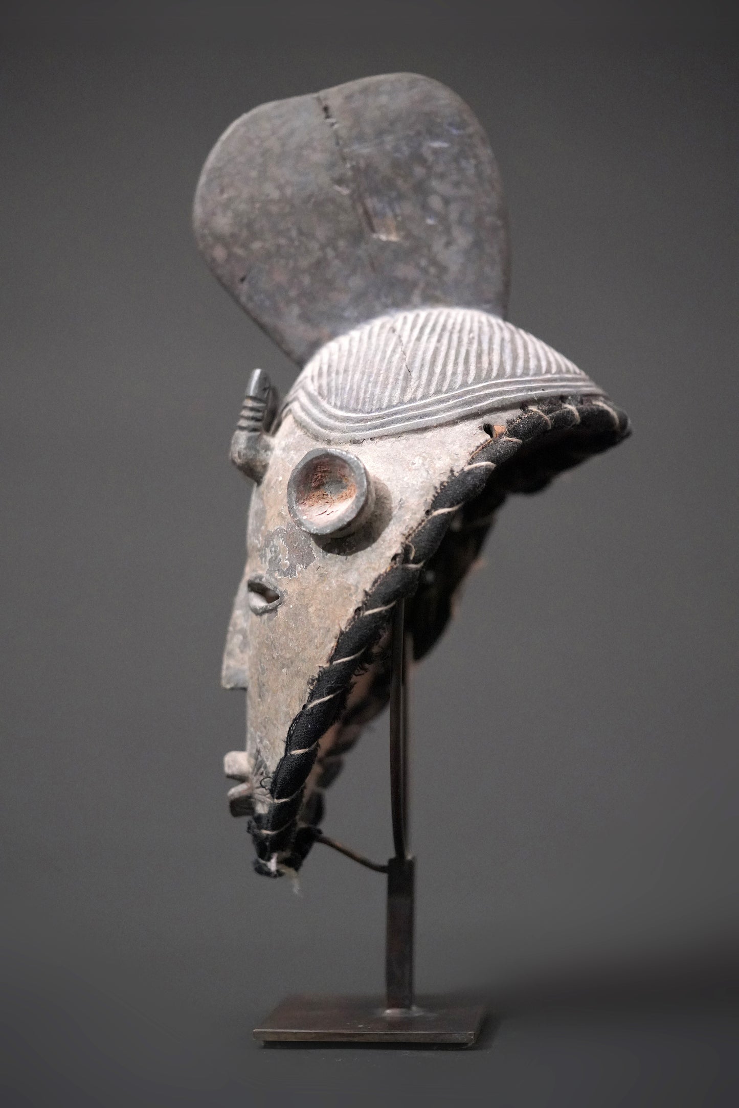 A very rare wooden Tiv mask