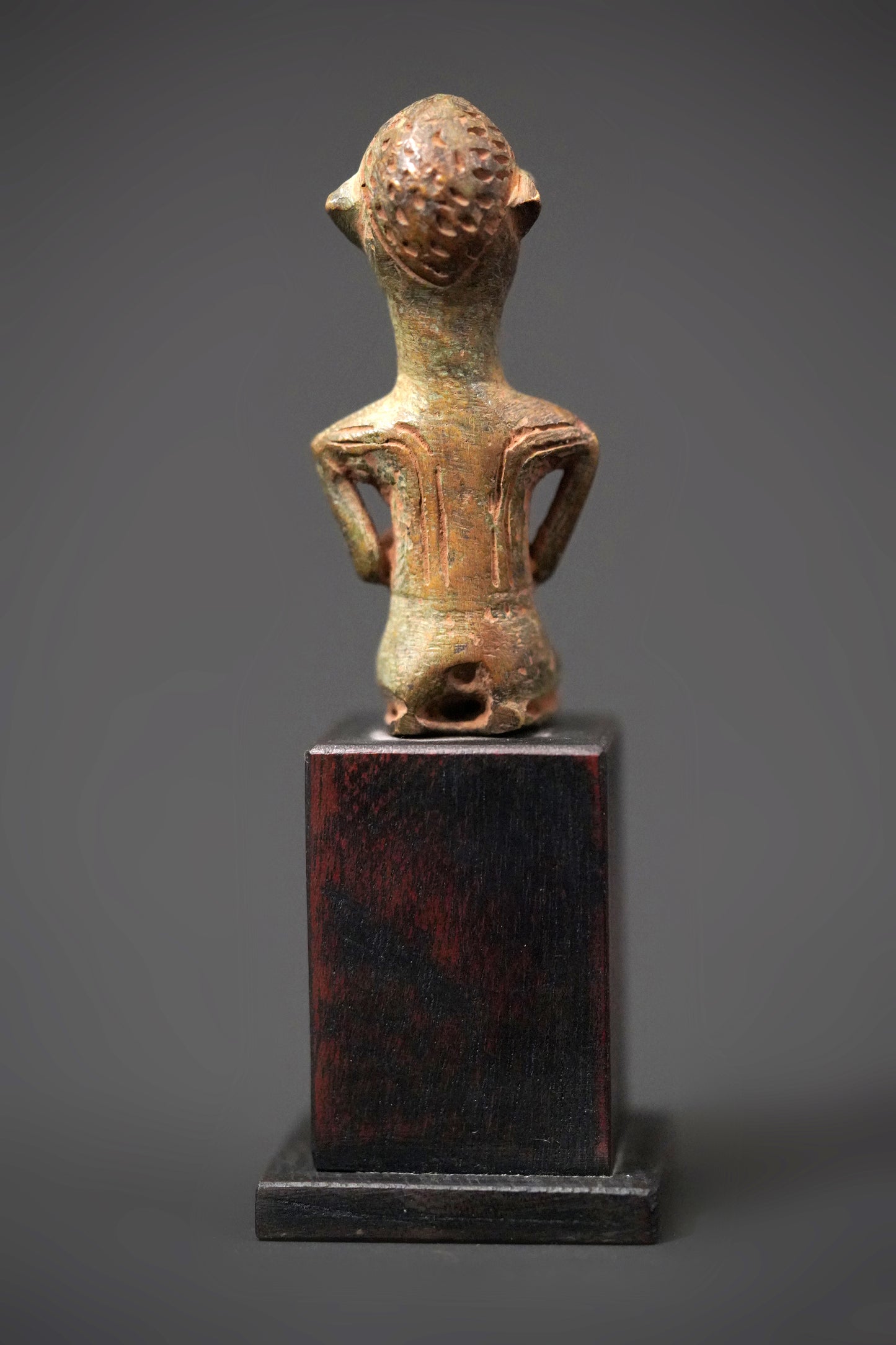 A male Yoruba metal sculpture