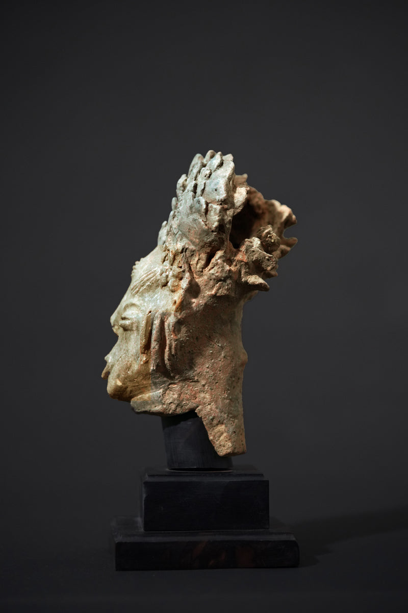 An Akan terracotta head