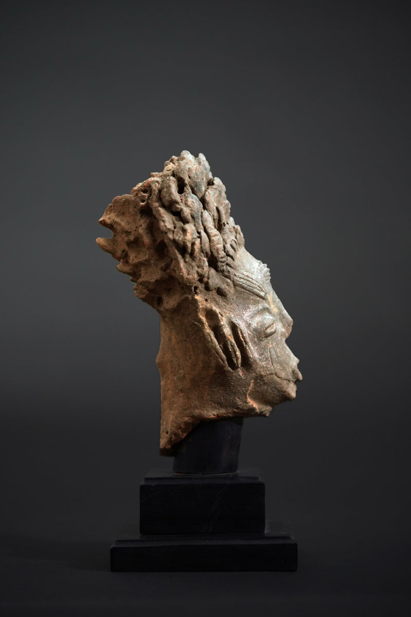 An Akan terracotta head