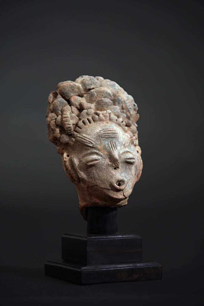 An Akan terracotta head