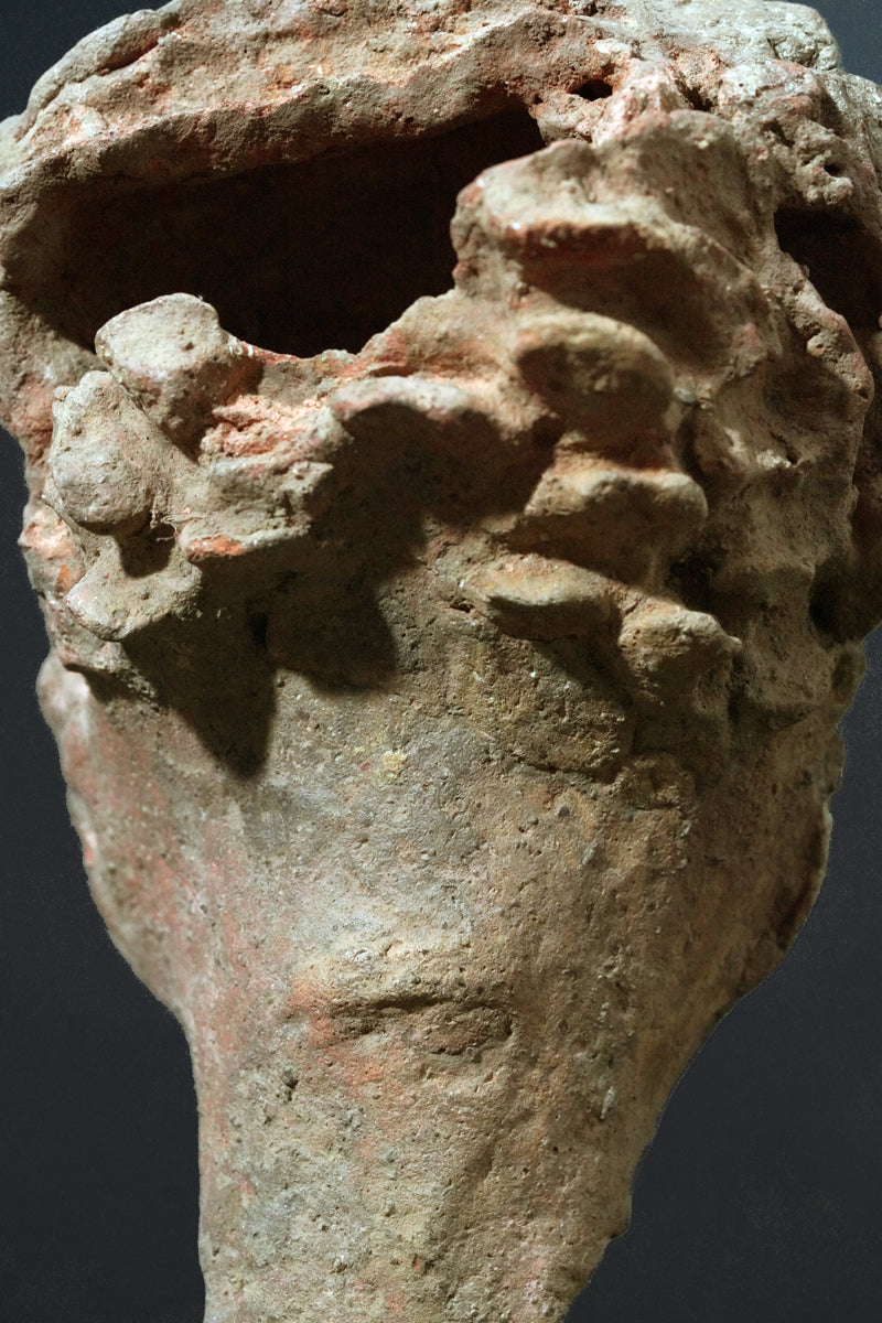 An Akan terracotta head