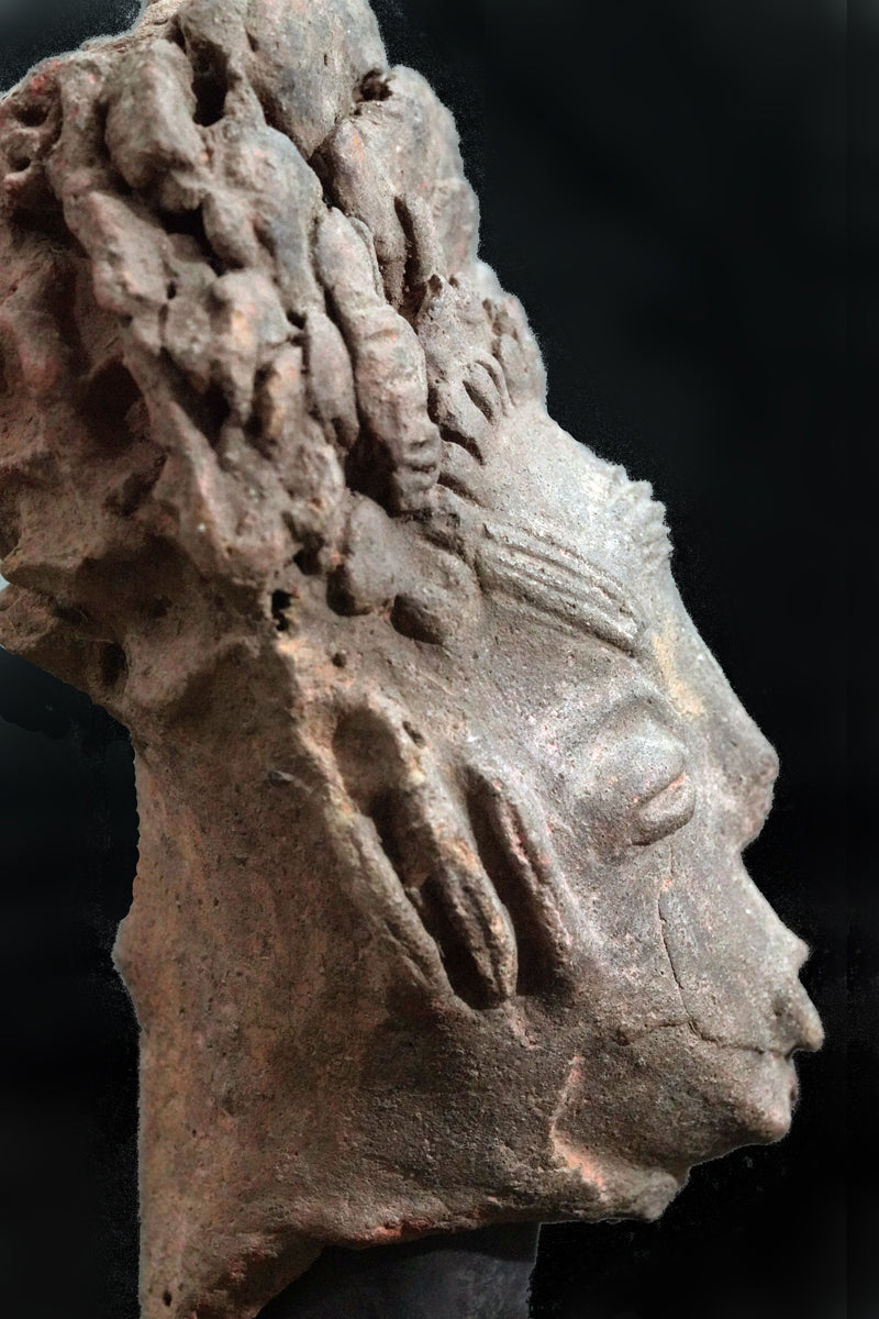 An Akan terracotta head