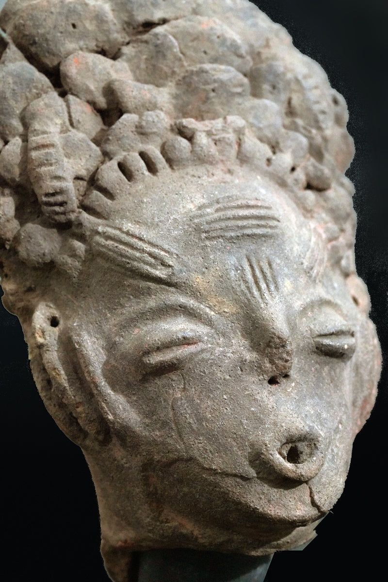 An Akan terracotta head