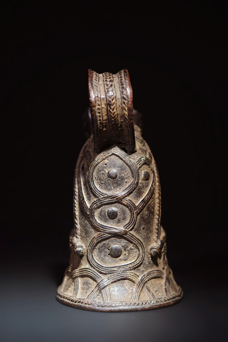 A rare Benin round bell