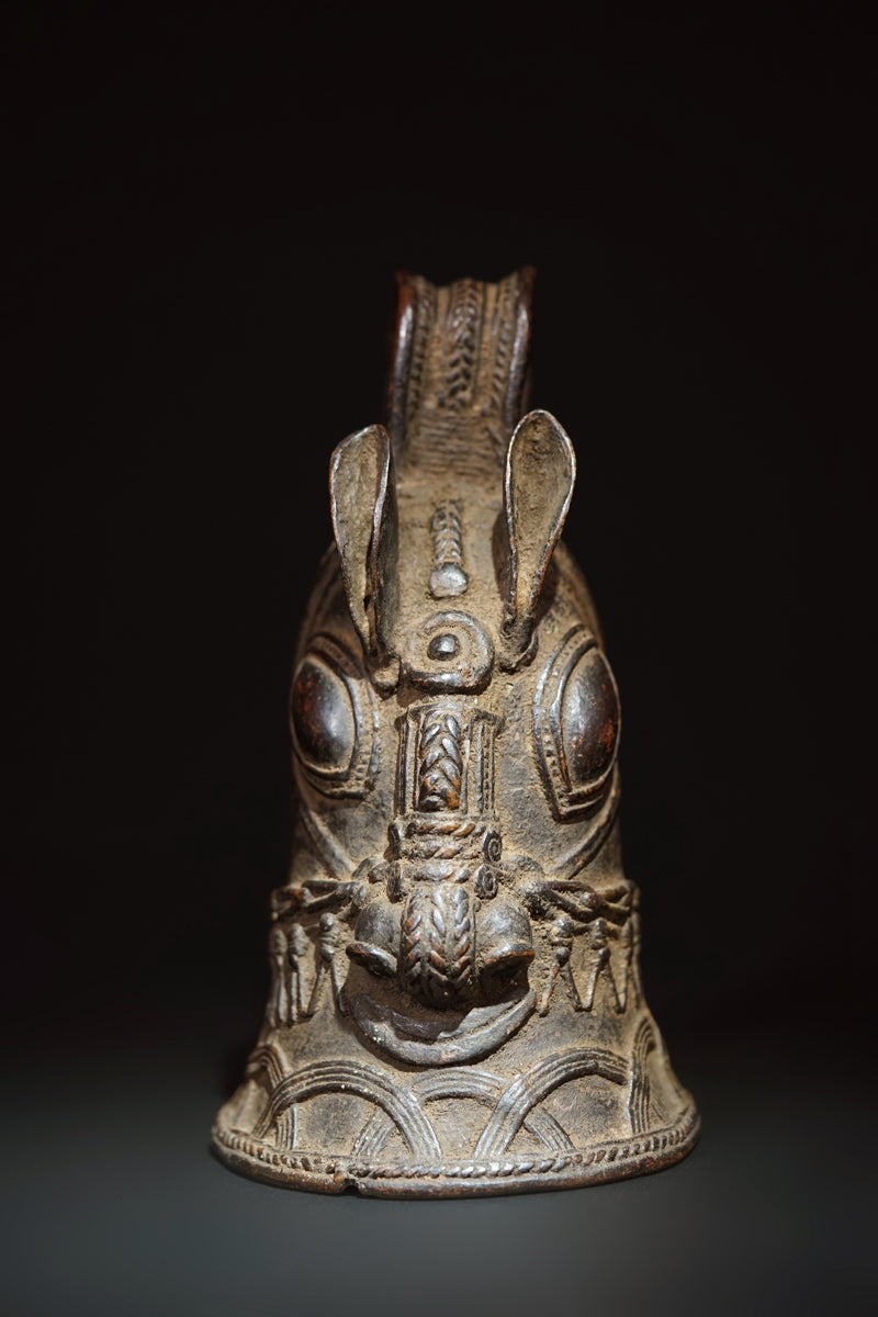 A rare Benin round bell