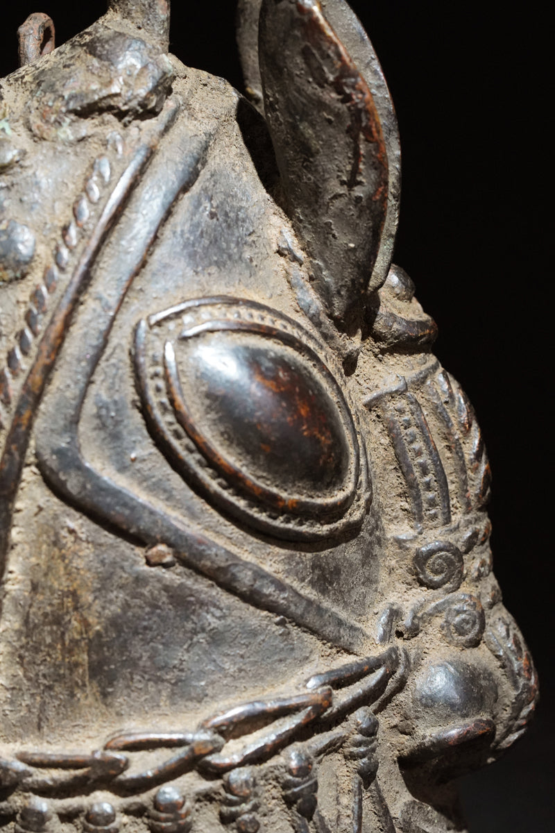 A rare Benin round bell