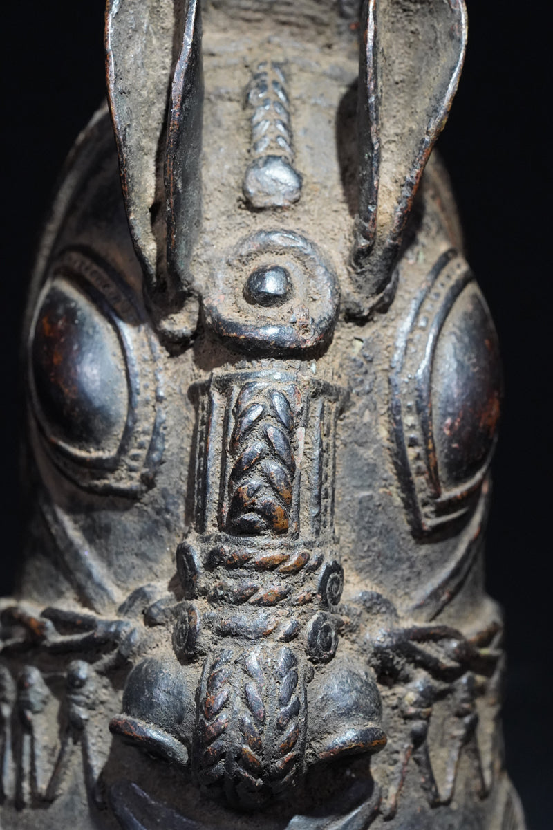 A rare Benin round bell