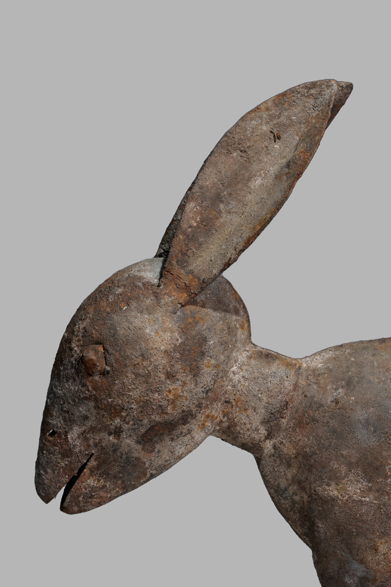 A zoomorphic Dogon bronze sculpture