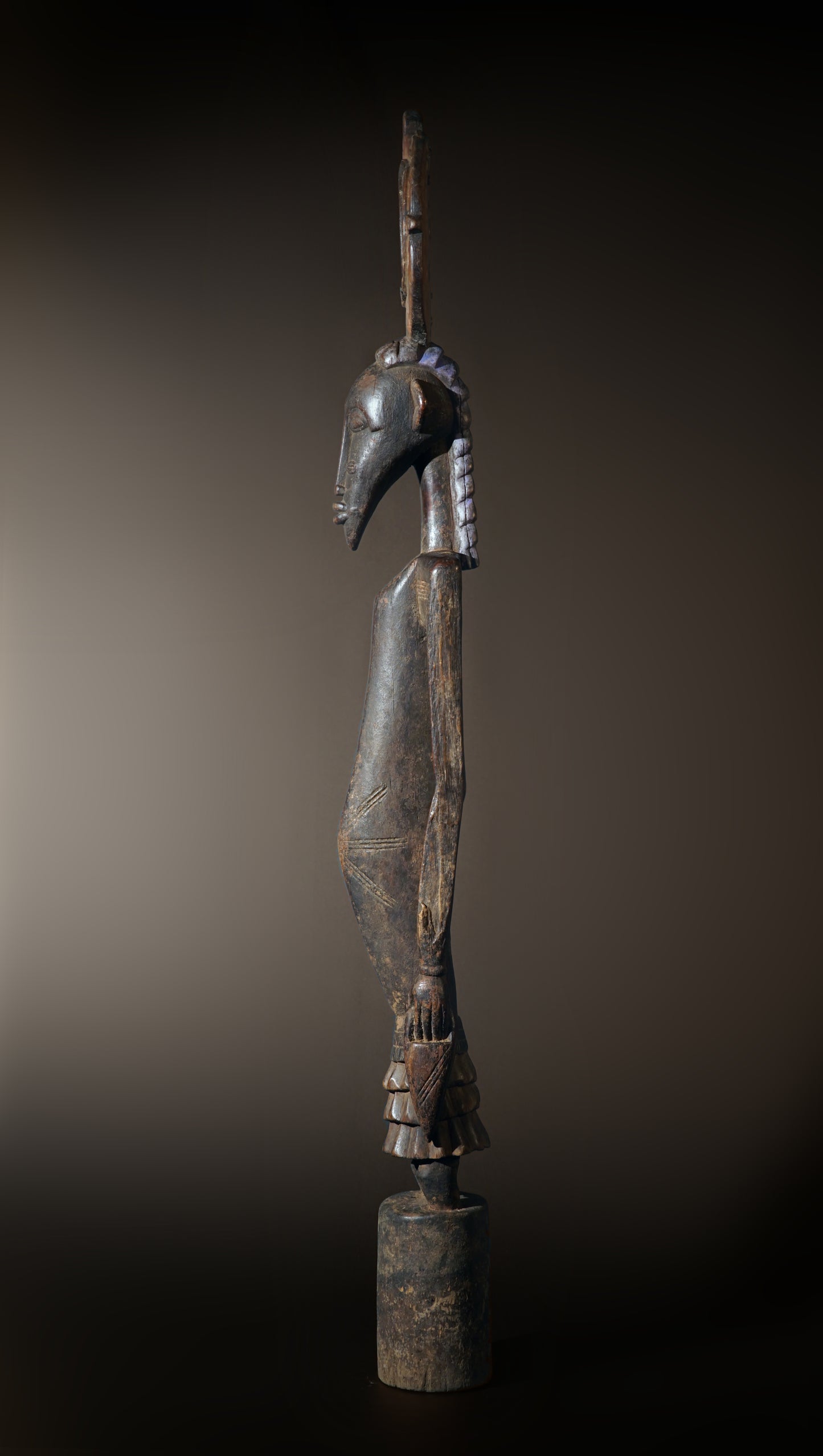 A large, male Senufo sculpture