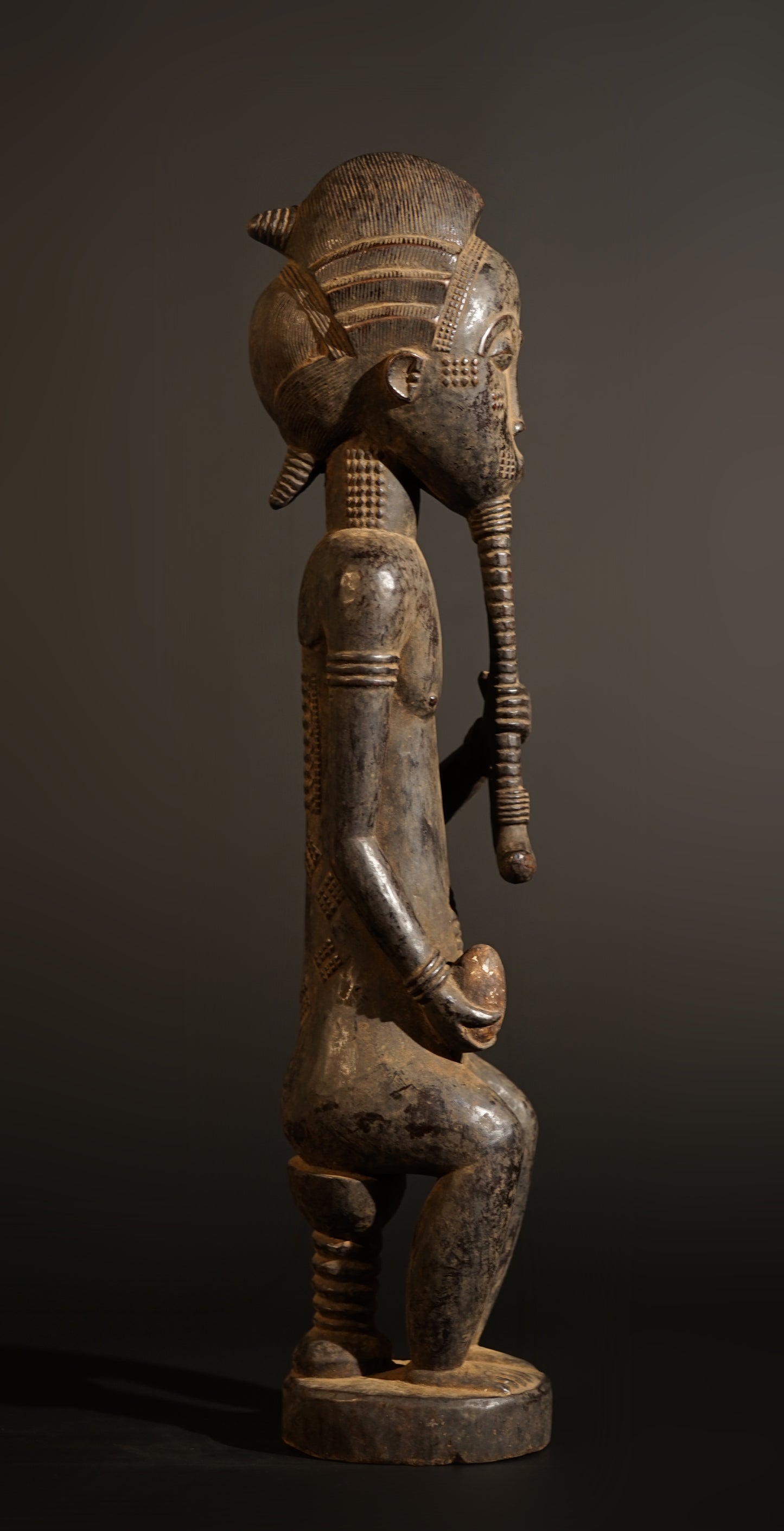 A male Baule sculpture