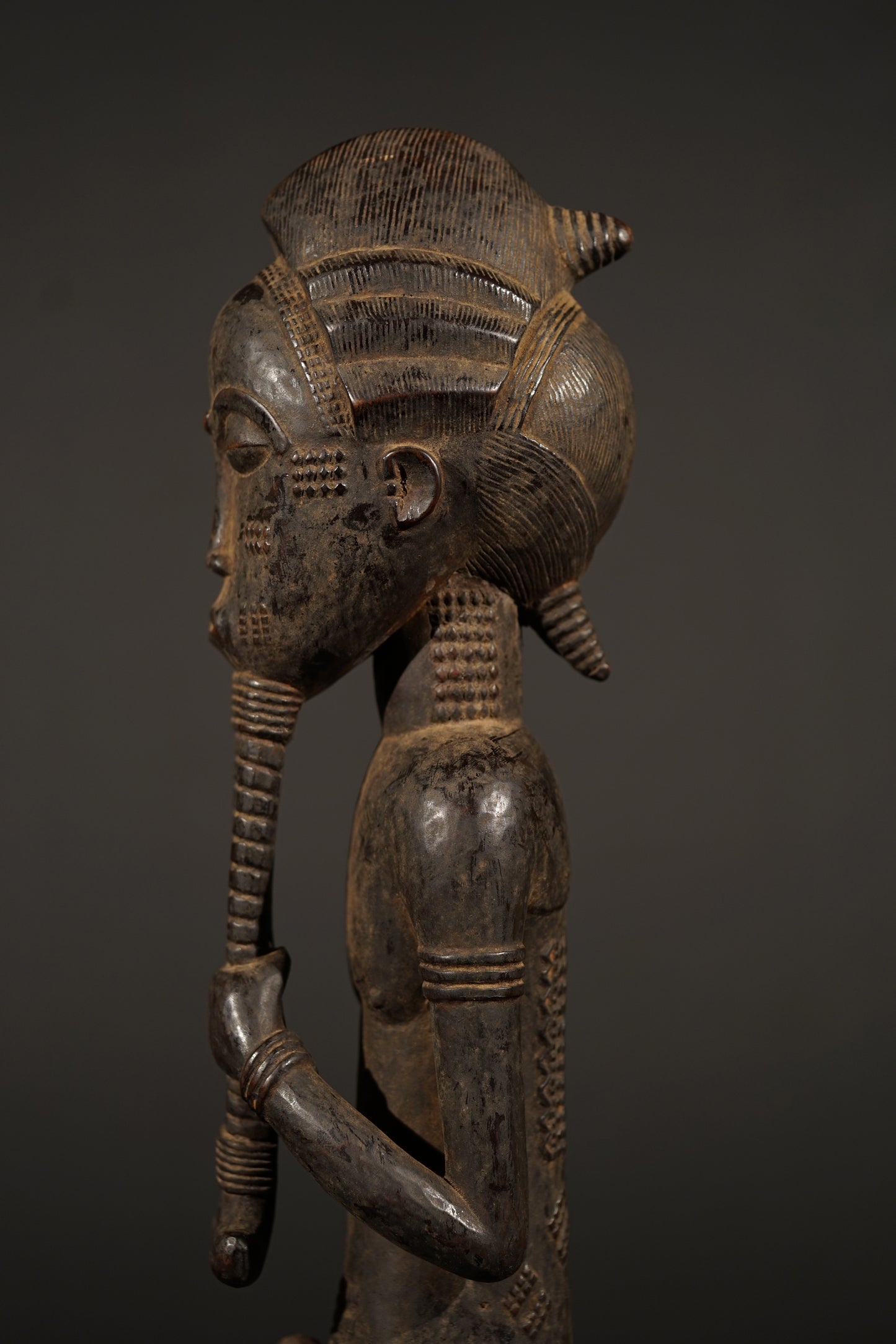 A male Baule sculpture