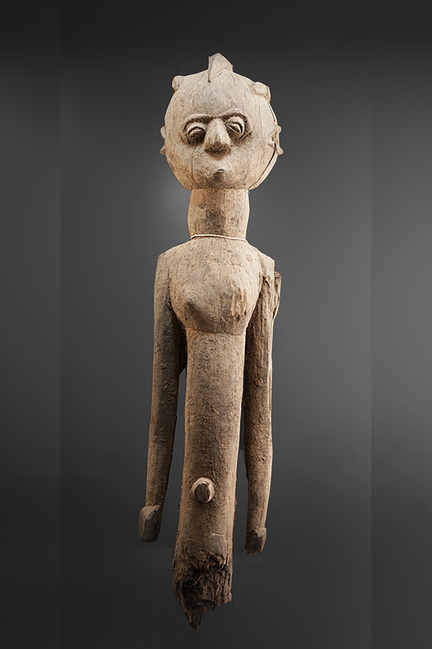 A fragmentary female Lobi sculpture