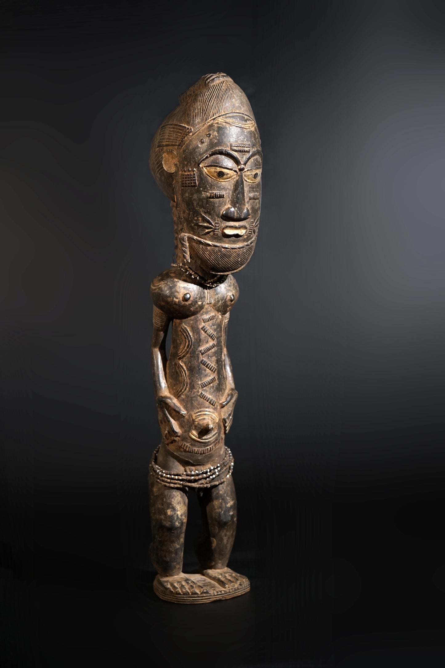 A male Baule sculpture