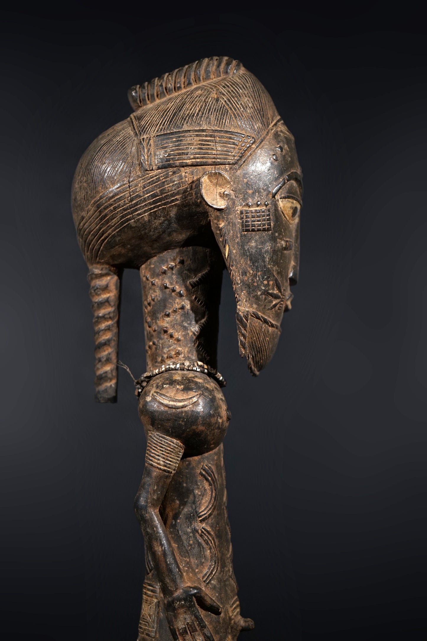 A male Baule sculpture