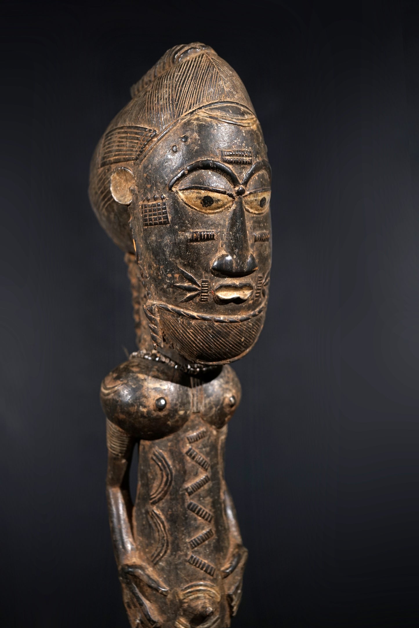 A male Baule sculpture