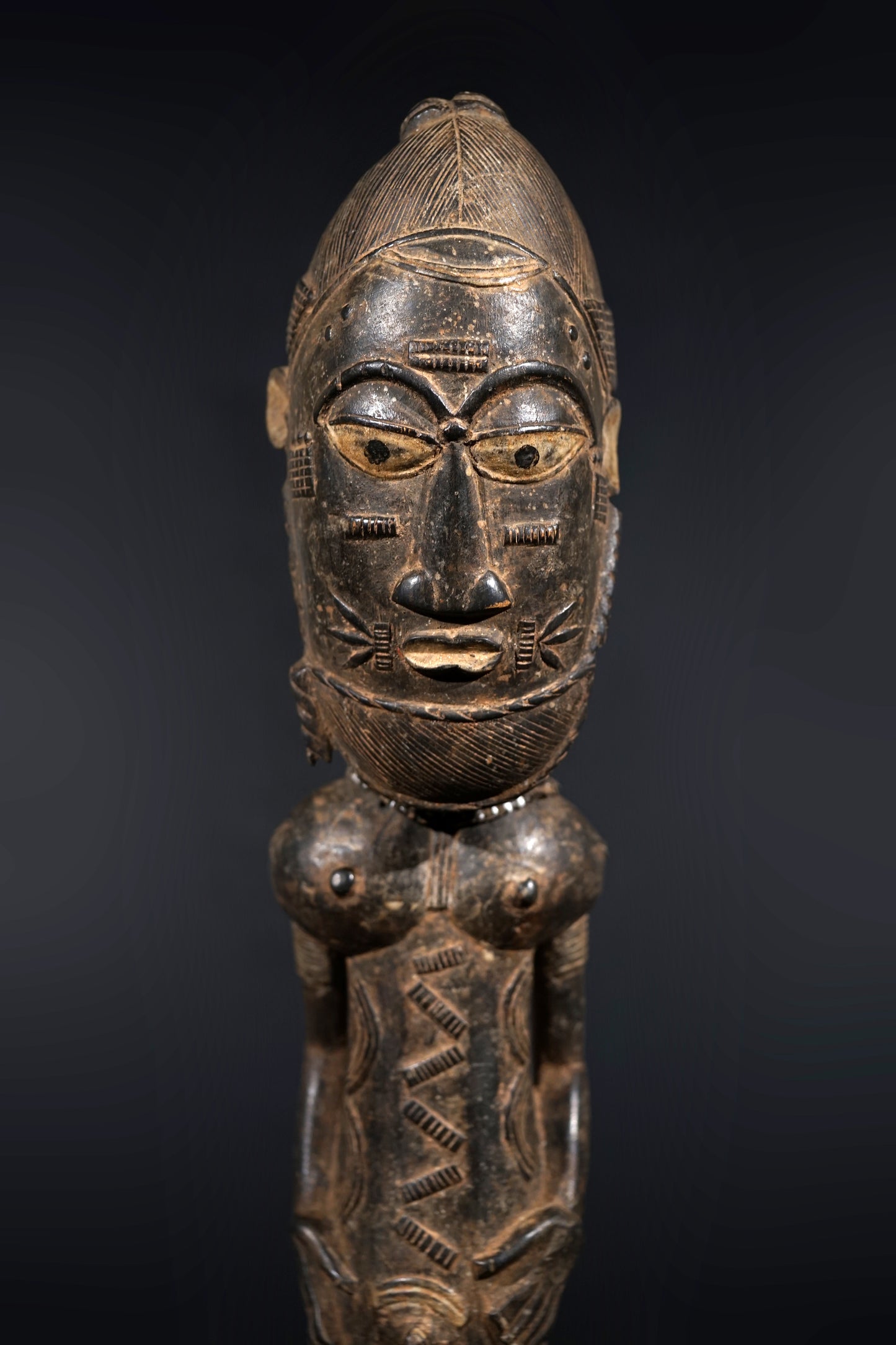 A male Baule sculpture