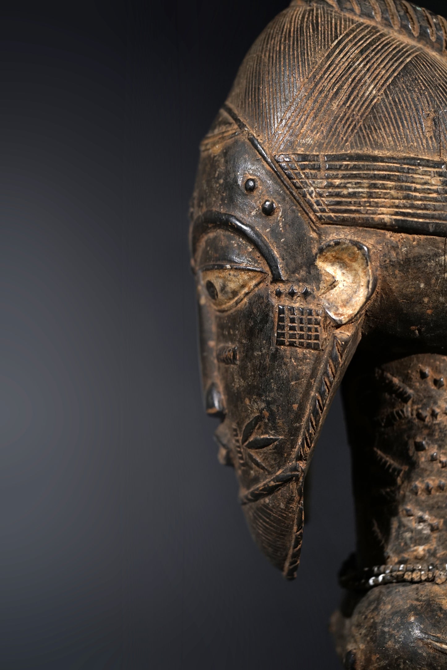 A male Baule sculpture