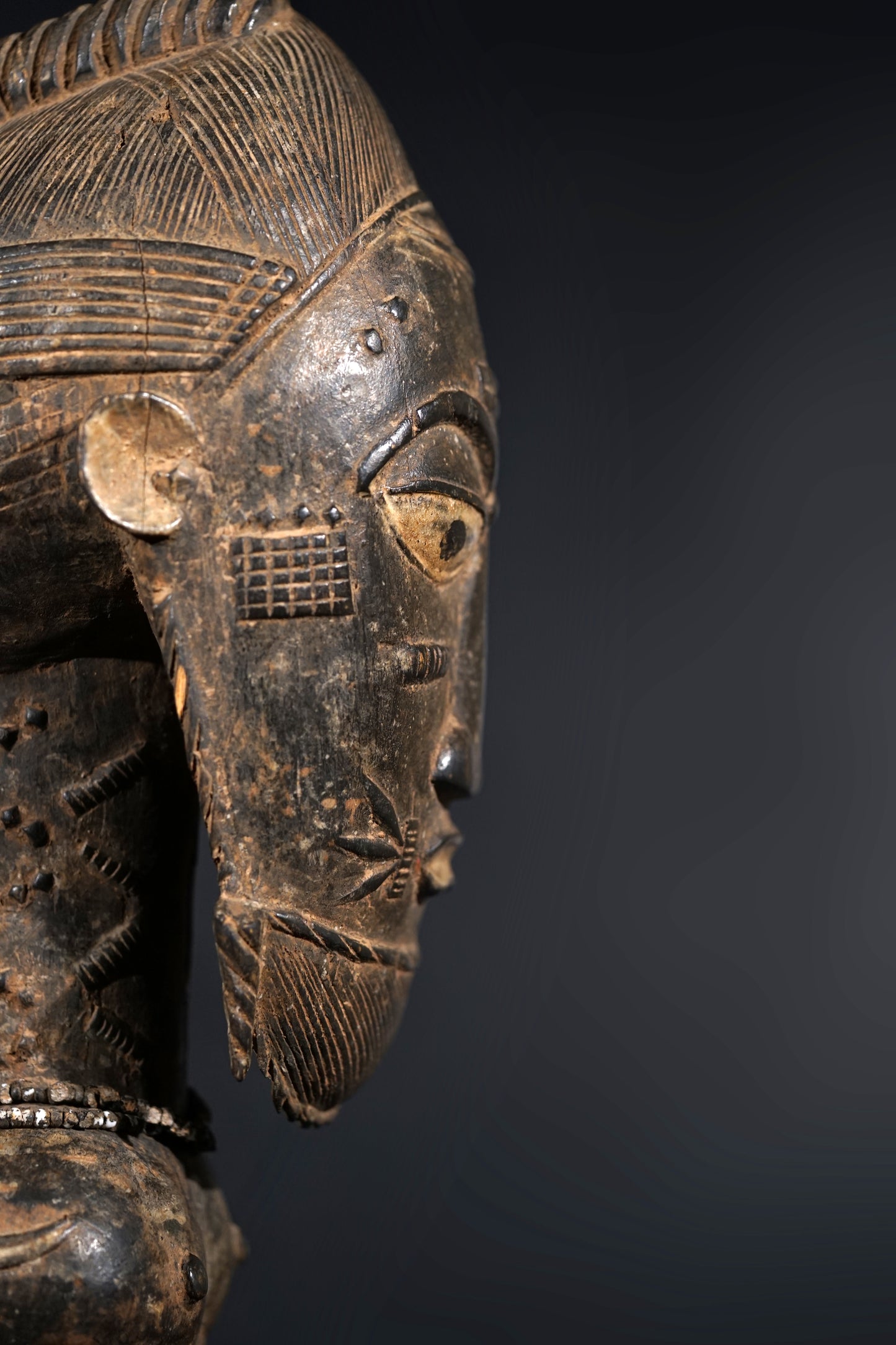 A male Baule sculpture
