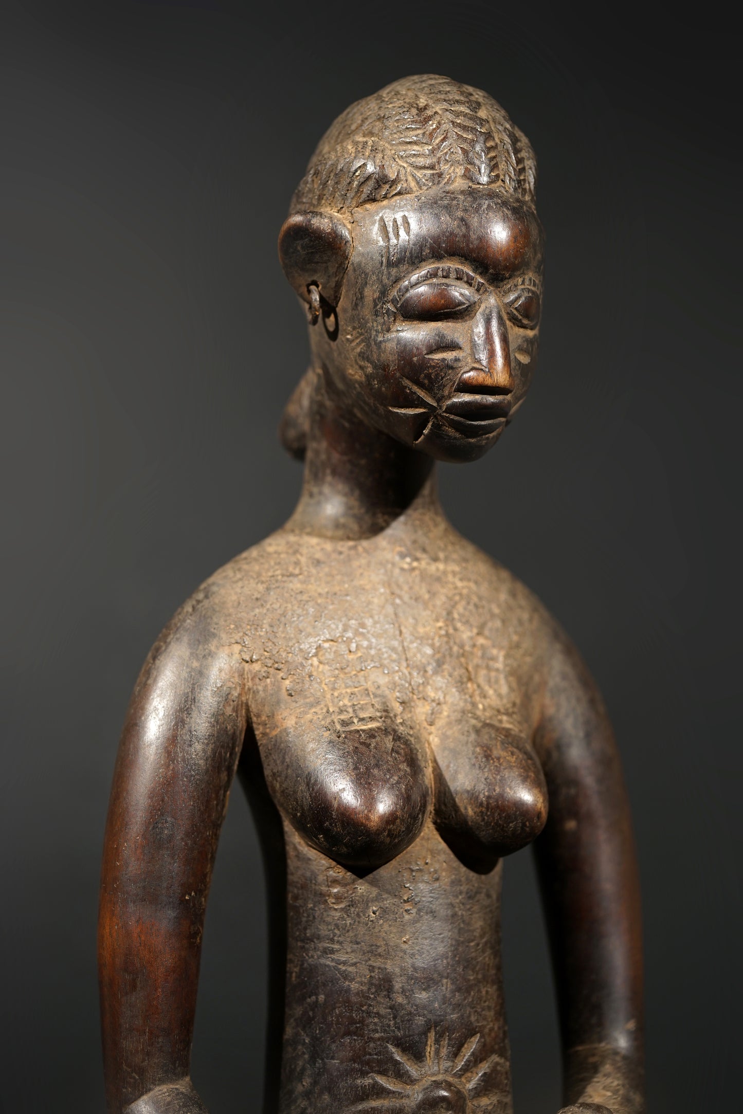 A female Senufo sculpture