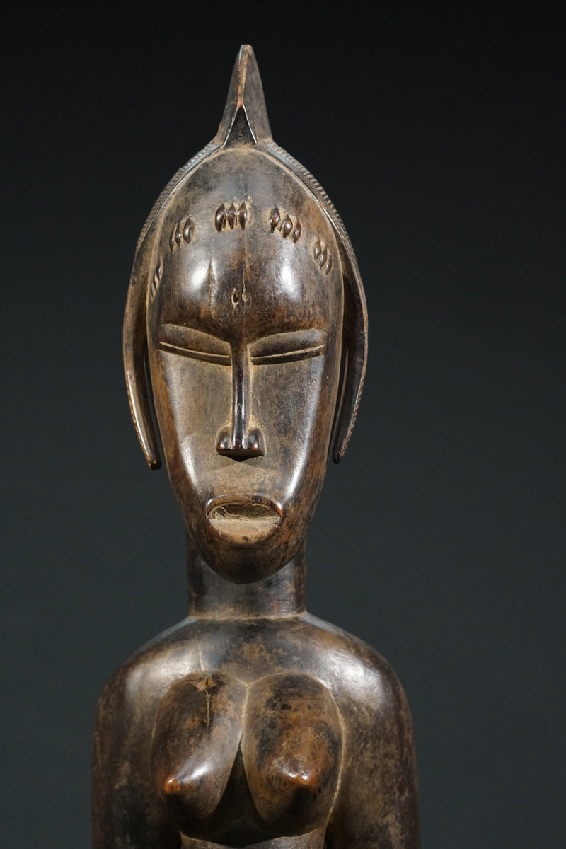 A rare female Guro sculpture