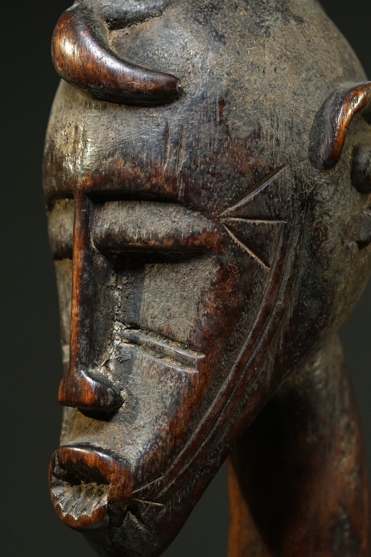 A male Senufo Rhythm Pounder, called Déblé