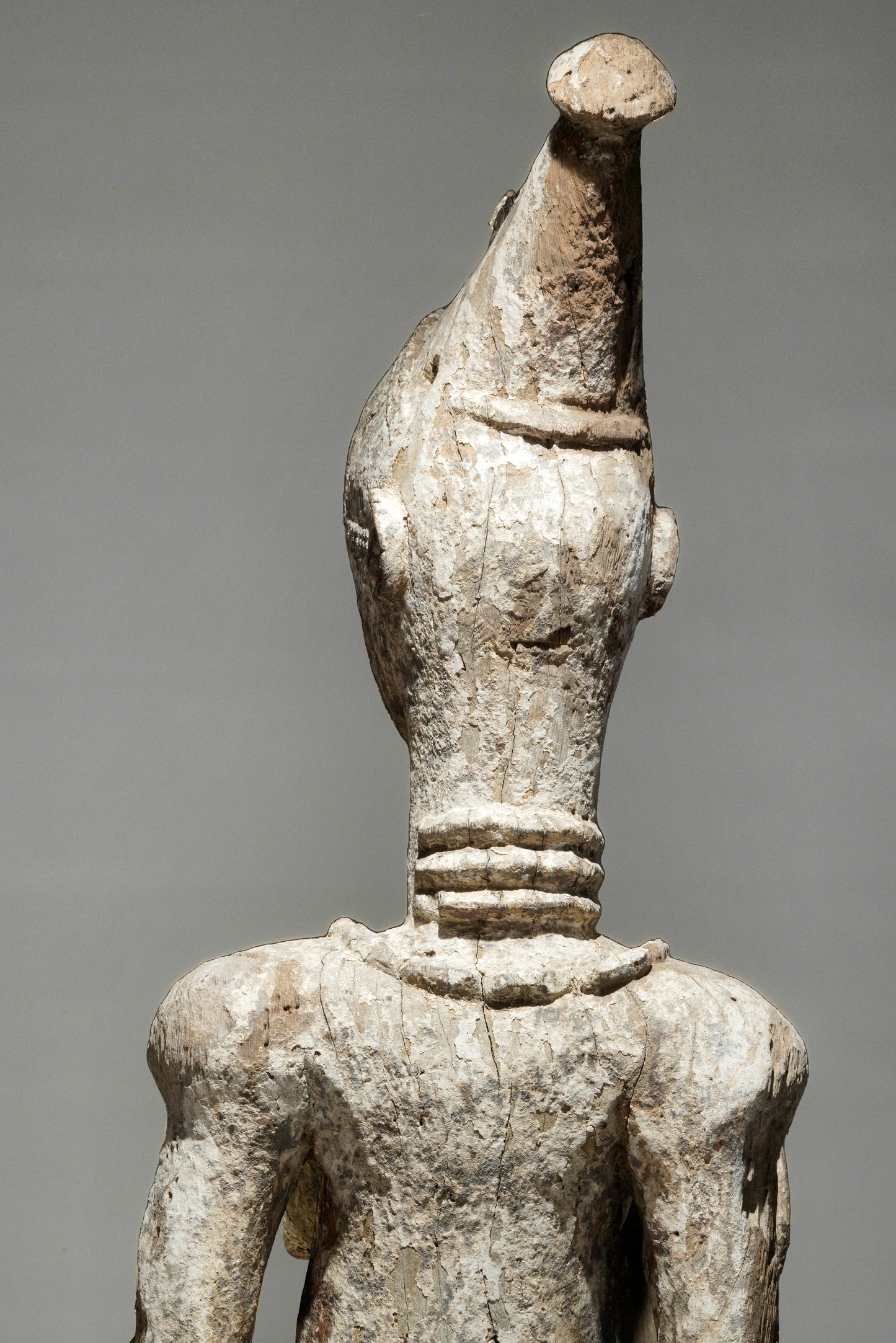 A very expressive female seated Urhobo sculpture