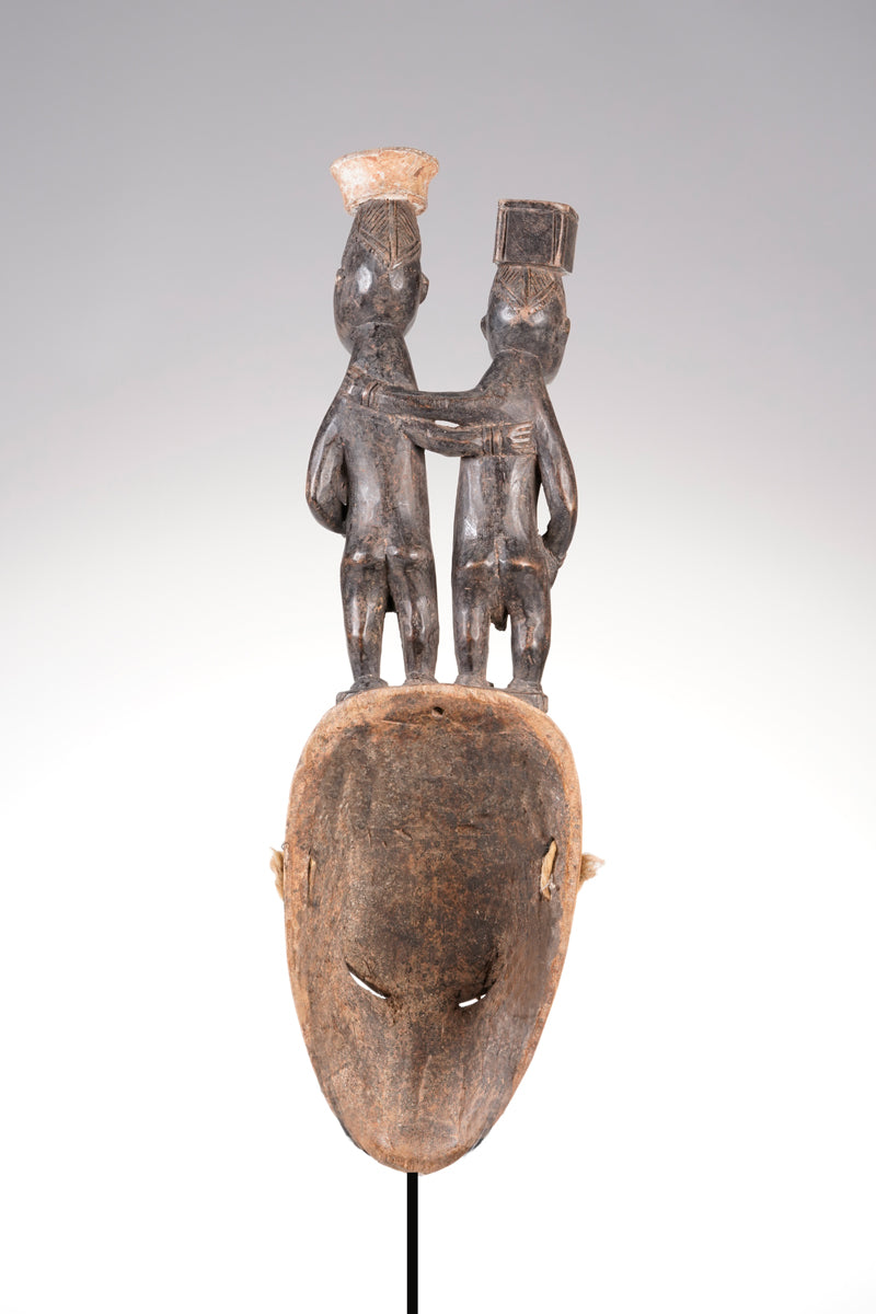 A rare and fine example of a Guro mask