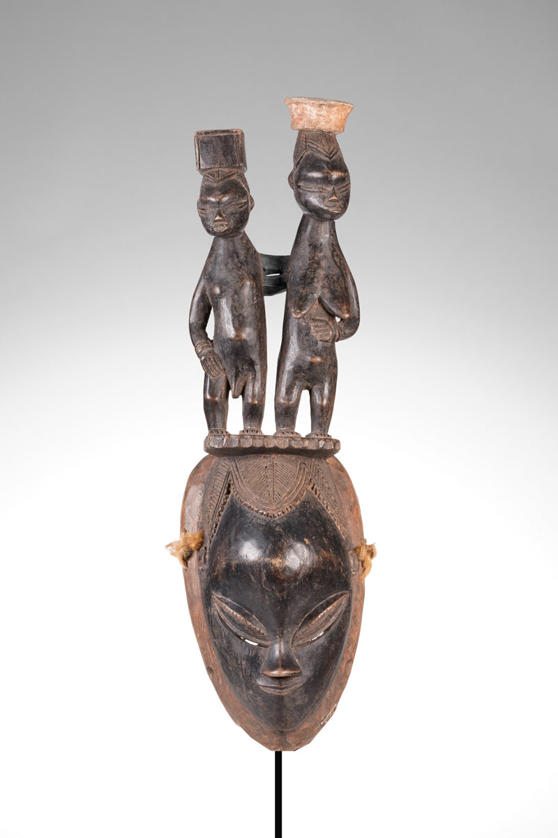A rare and fine example of a Guro mask