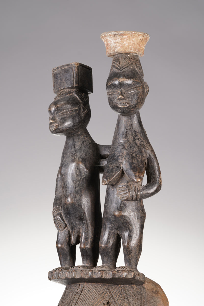 A rare and fine example of a Guro mask