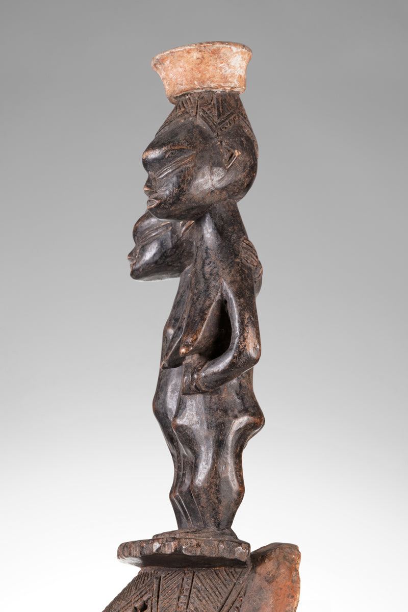 A rare and fine example of a Guro mask