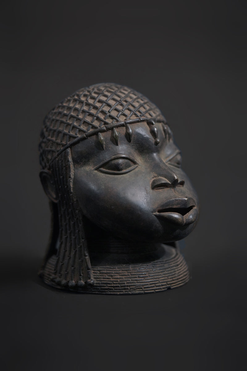 A male or female Benin Bronze head