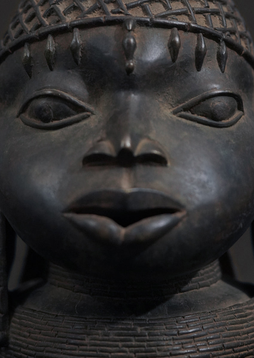 A male or female Benin Bronze head