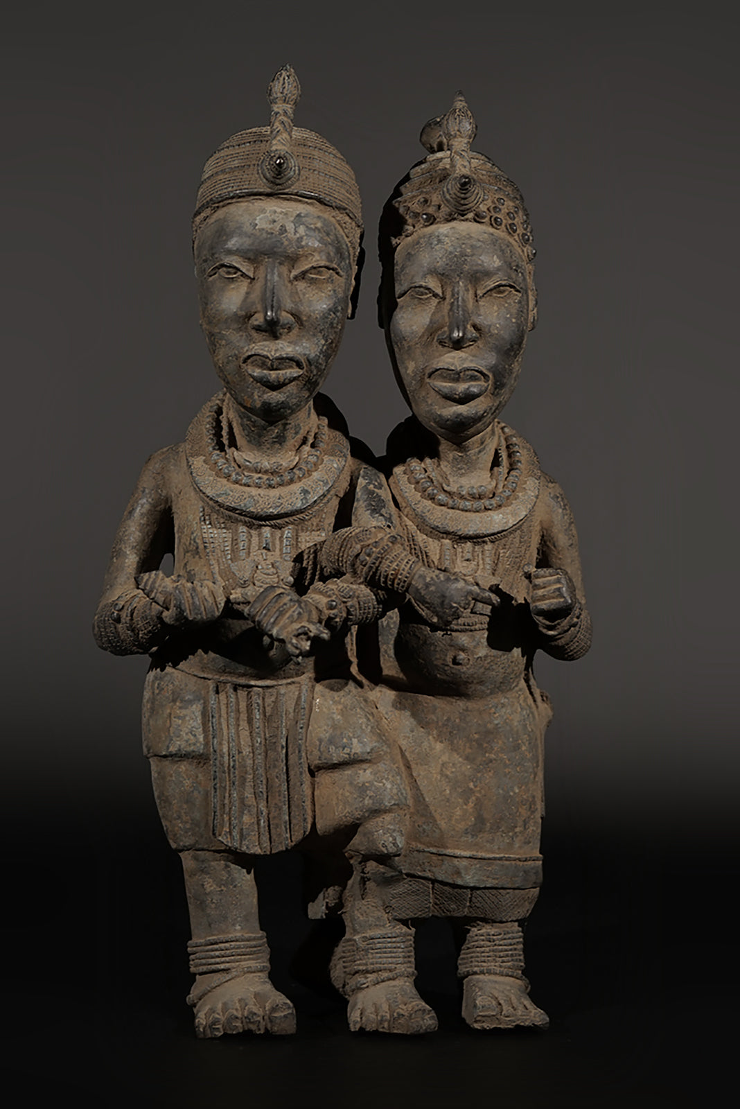 An Ife Bronze Couple