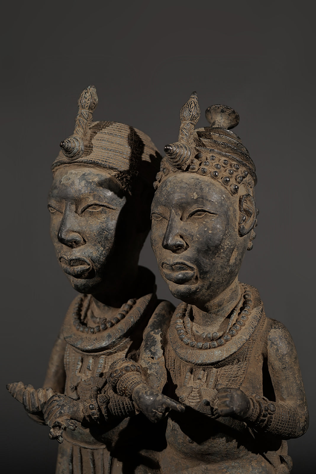 An Ife Bronze Couple