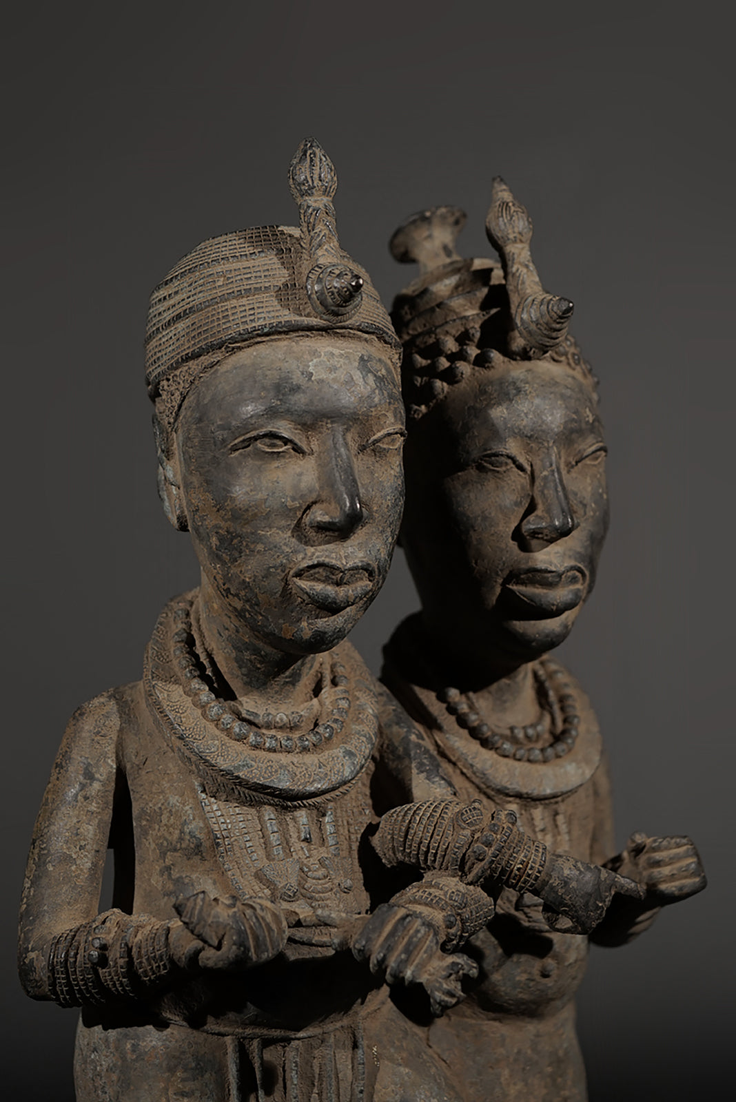 An Ife Bronze Couple