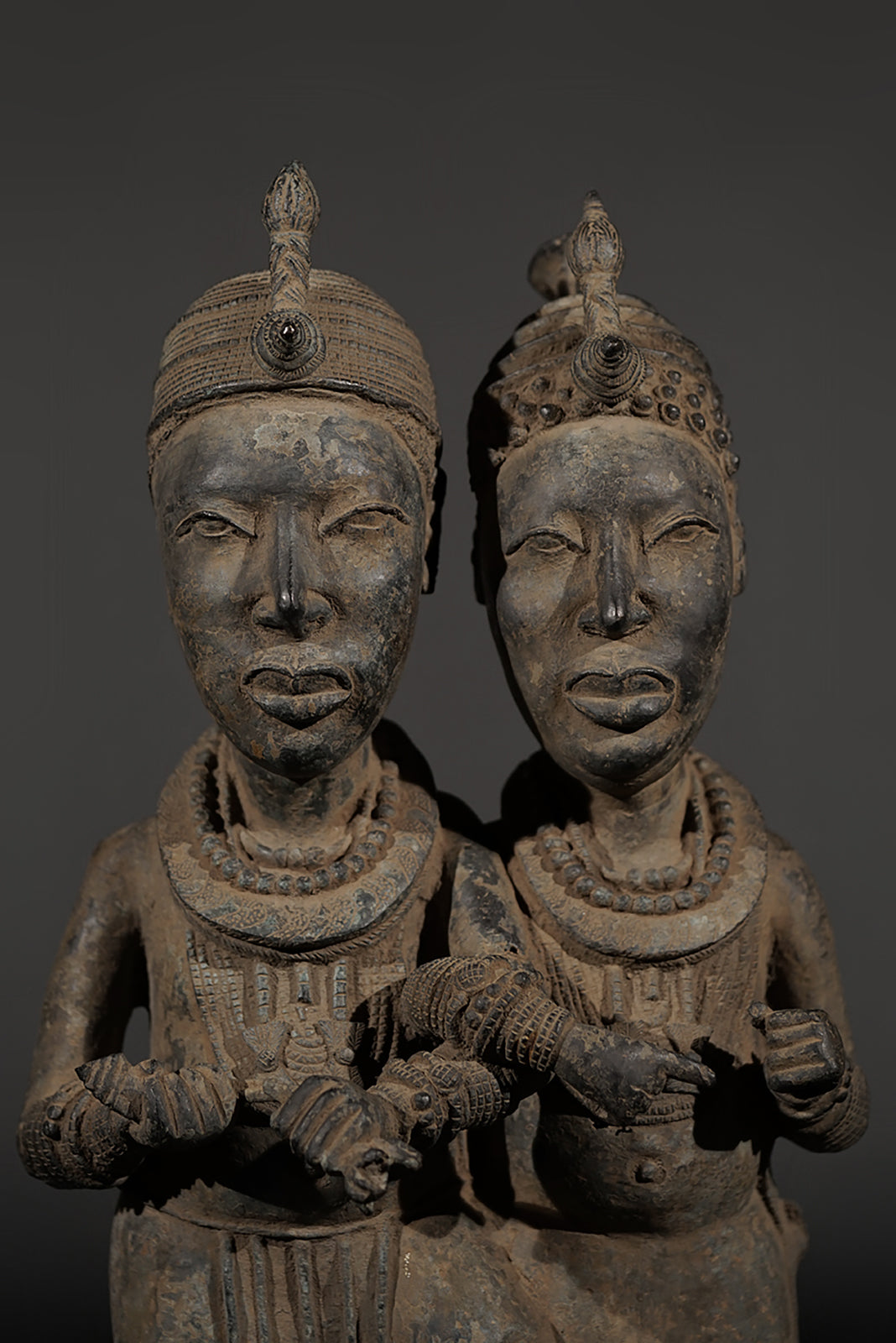 An Ife Bronze Couple