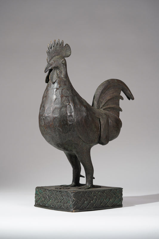 A brass rooster