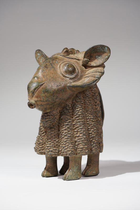 A bronze sheep