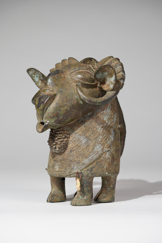 A bronze ram