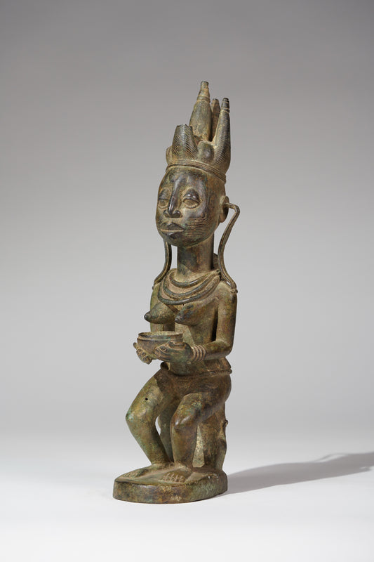 A fragmentary Afo bronze Maternity