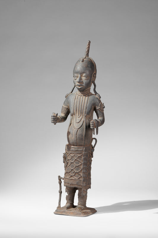 A framentary female sculpture