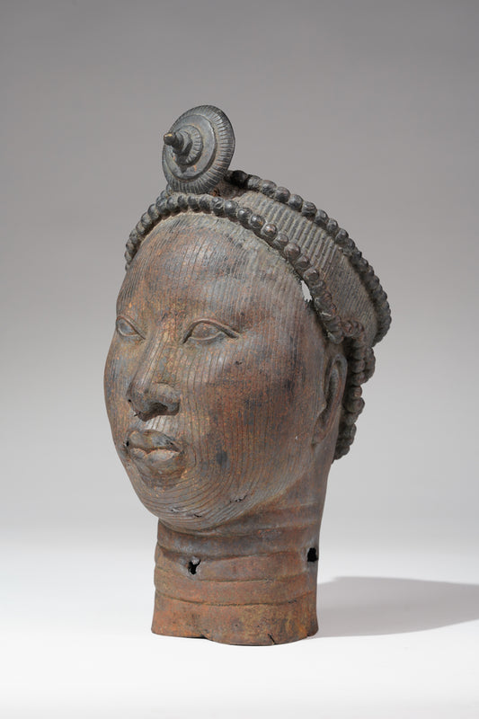 A head of Olokun in the style of Ife