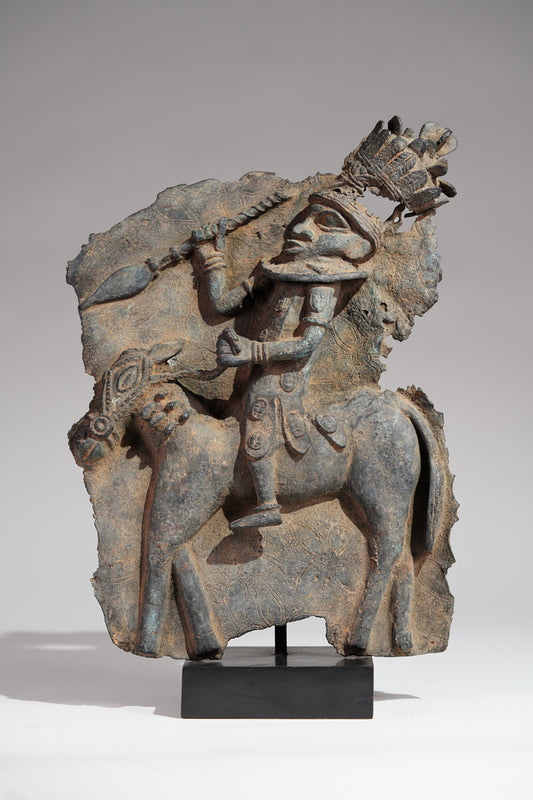 A fragmentary plate of a horseman