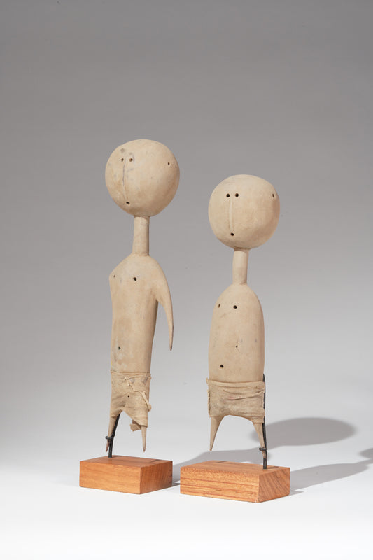 A Prampram sculptural couple